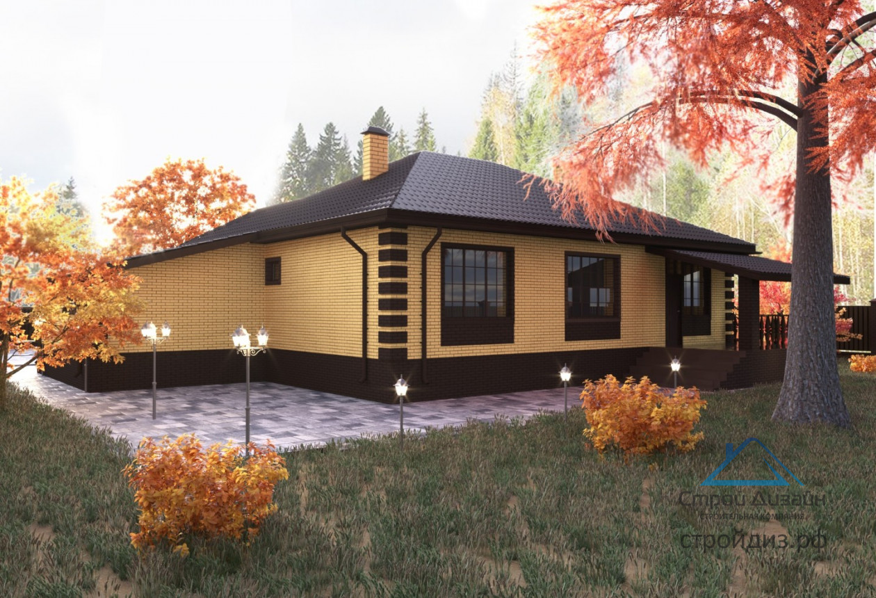 Проект Дом с террасой и гаражом 05-52, изображение-3