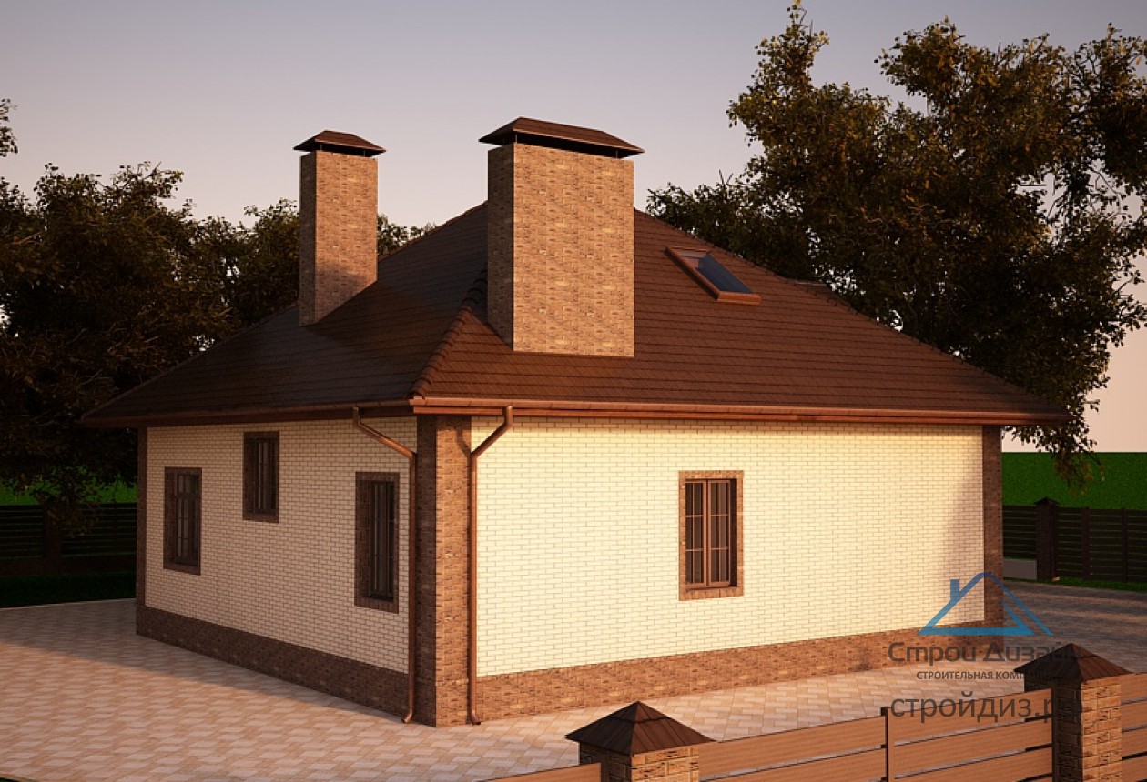 Проект Дом с мансардой и цокольным этажом 00-94, изображение-3 Проект Дом с мансардой и цокольным этажом 00-94, изображение-3