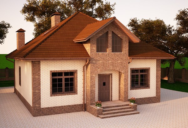 Проект Дом с мансардой и цокольным этажом 00-94 Проект Дом с мансардой и цокольным этажом 00-94