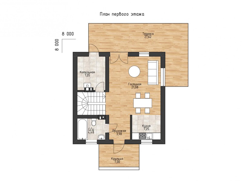 Планировка проекта Дом на Цветочной Планировка проекта Дом на Цветочной