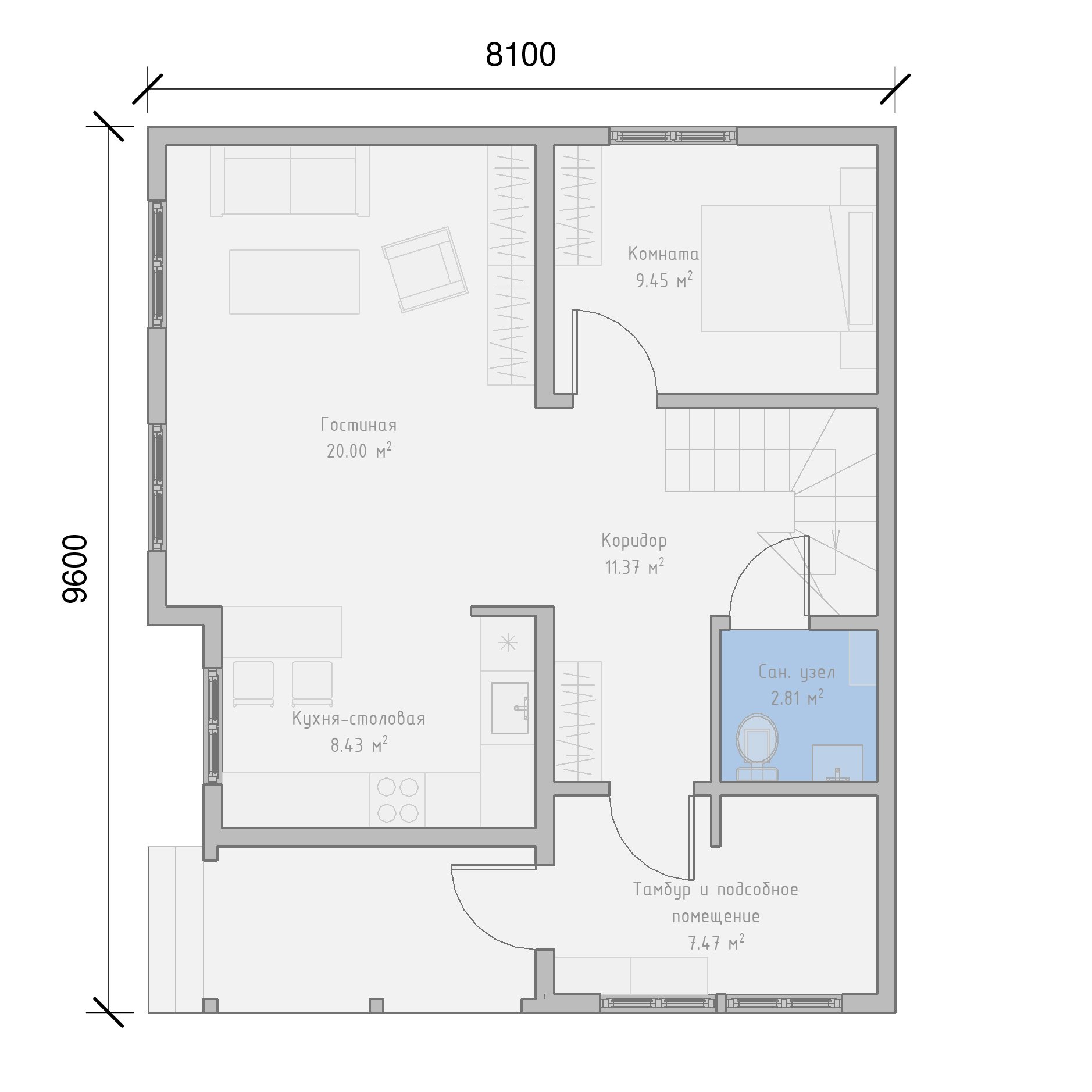 Планировка проекта К-4-129 Планировка проекта К-4-129