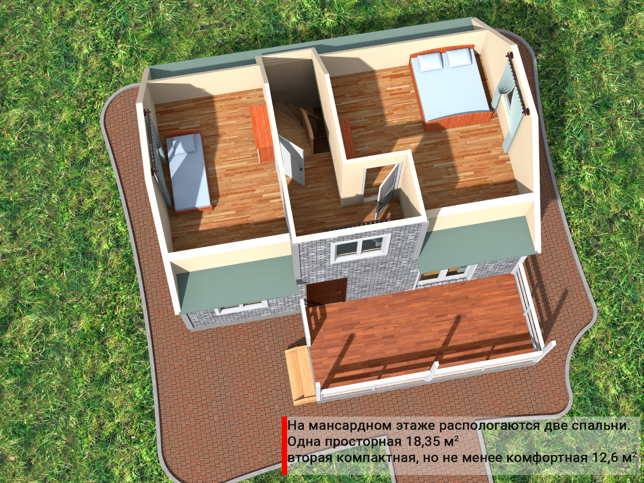 Планировка проекта Дом 100,41 кв.м.