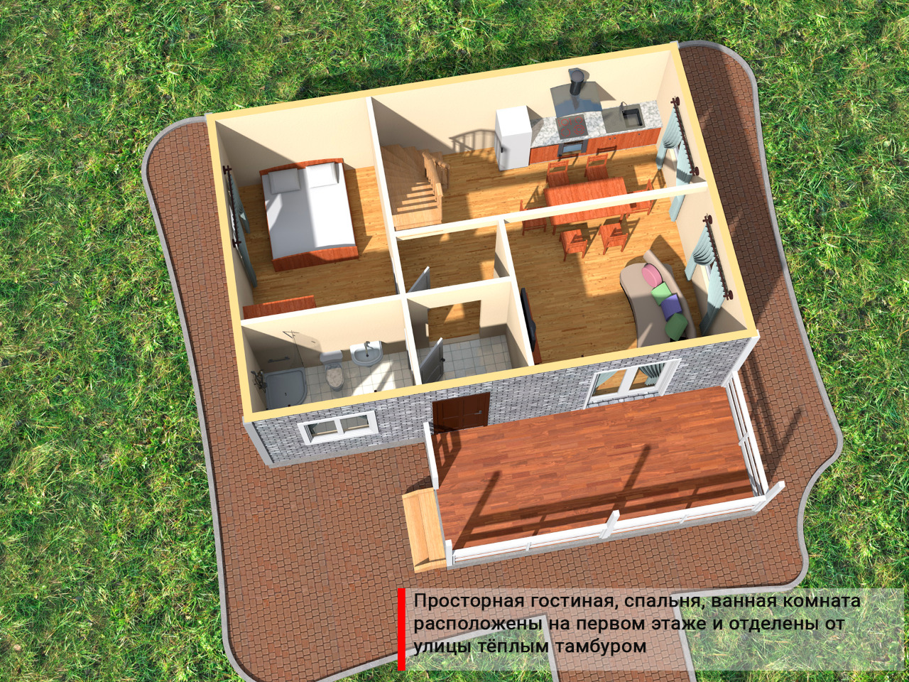 Планировка проекта Дом 100,41 кв.м., изображение-4
