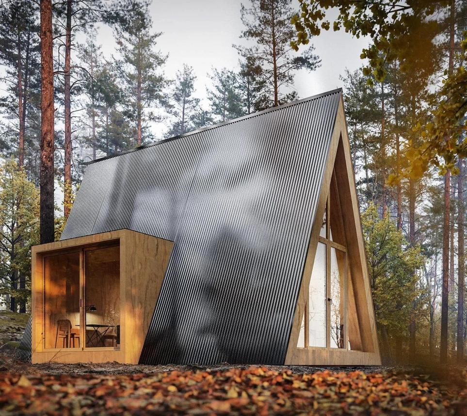 Проект Дачный дом A-фрейм