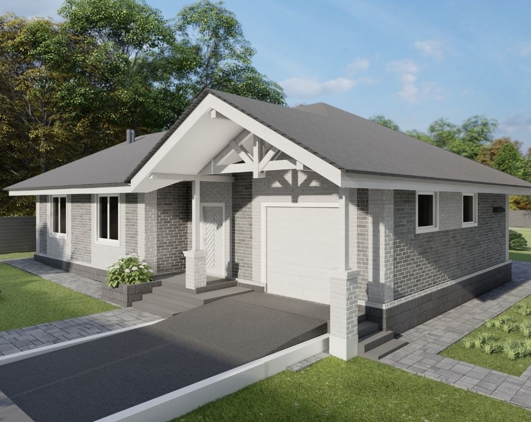 Проект Дом с гаражом 151 кв.м.