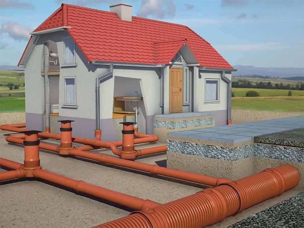 Монтаж системы канализации