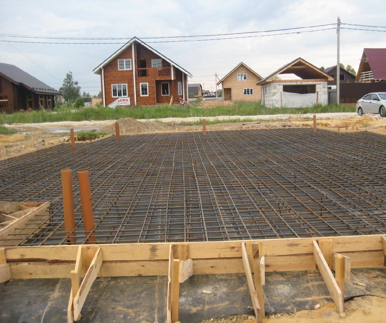 Возведение фундамента под дом