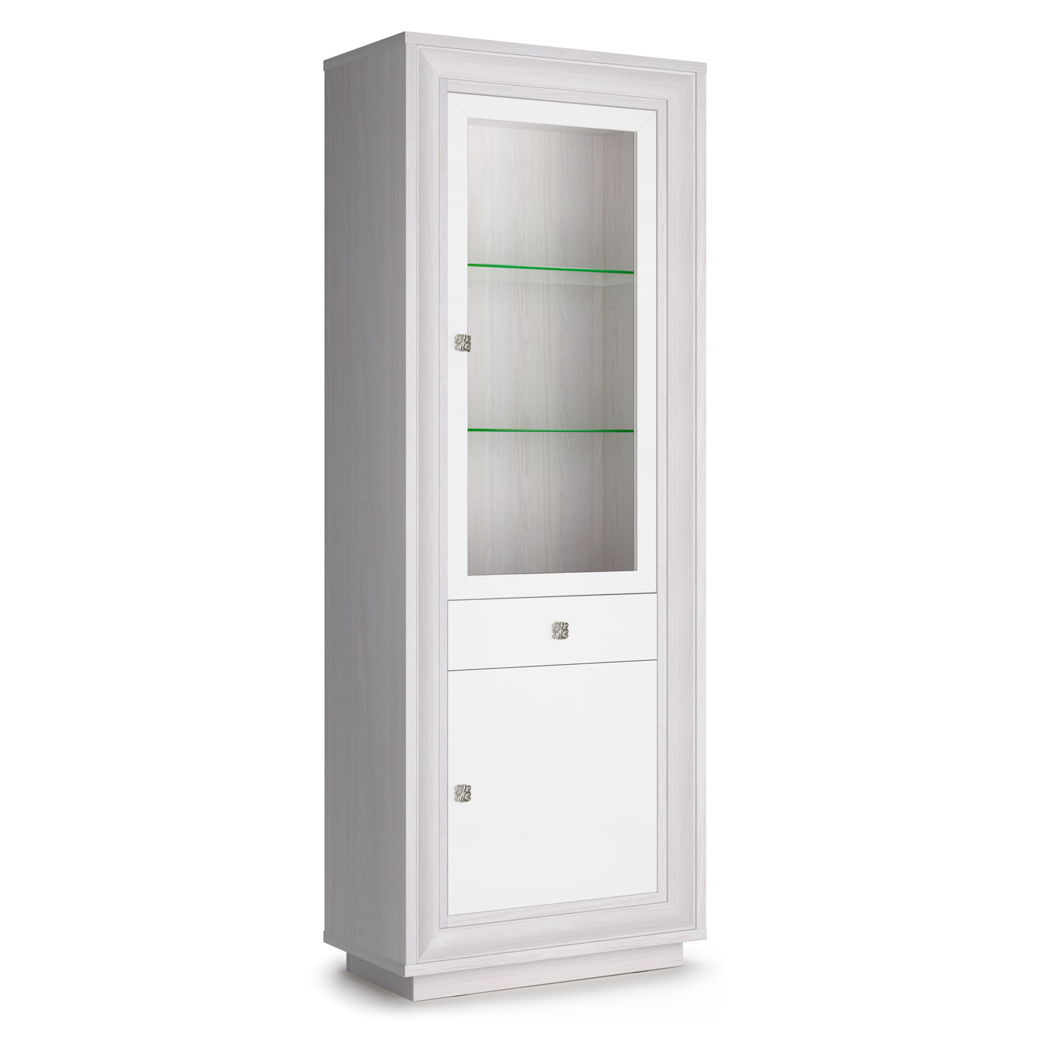 Шкаф 776 (1 стеклодверь, 1 ящик) Прато