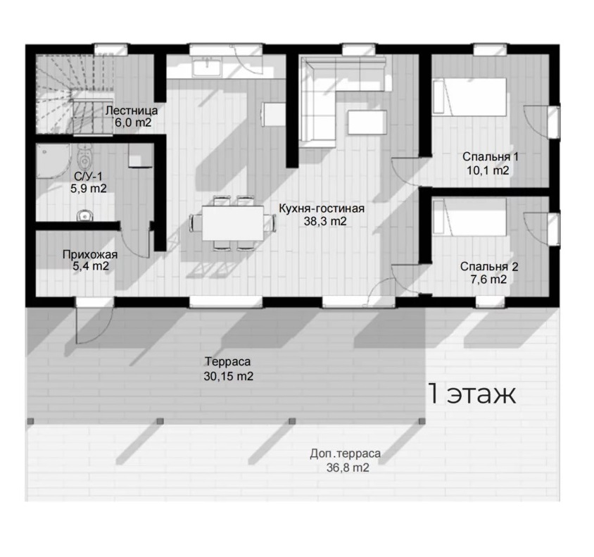 Планировка проекта Lite 182 Планировка проекта Lite 182