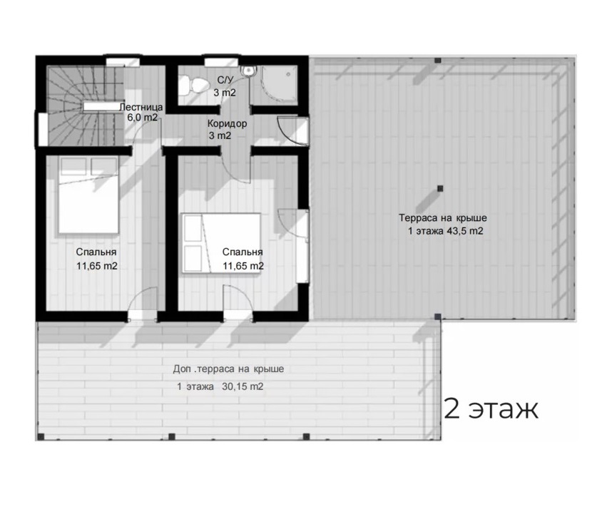 Планировка проекта Lite 182, изображение-2 Планировка проекта Lite 182, изображение-2
