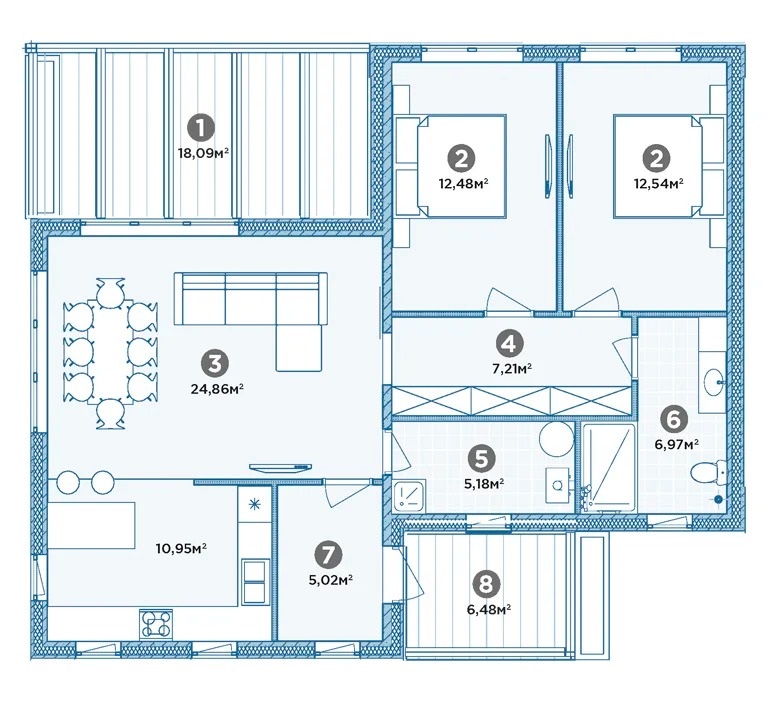 Планировка проекта Life 147 Планировка проекта Life 147