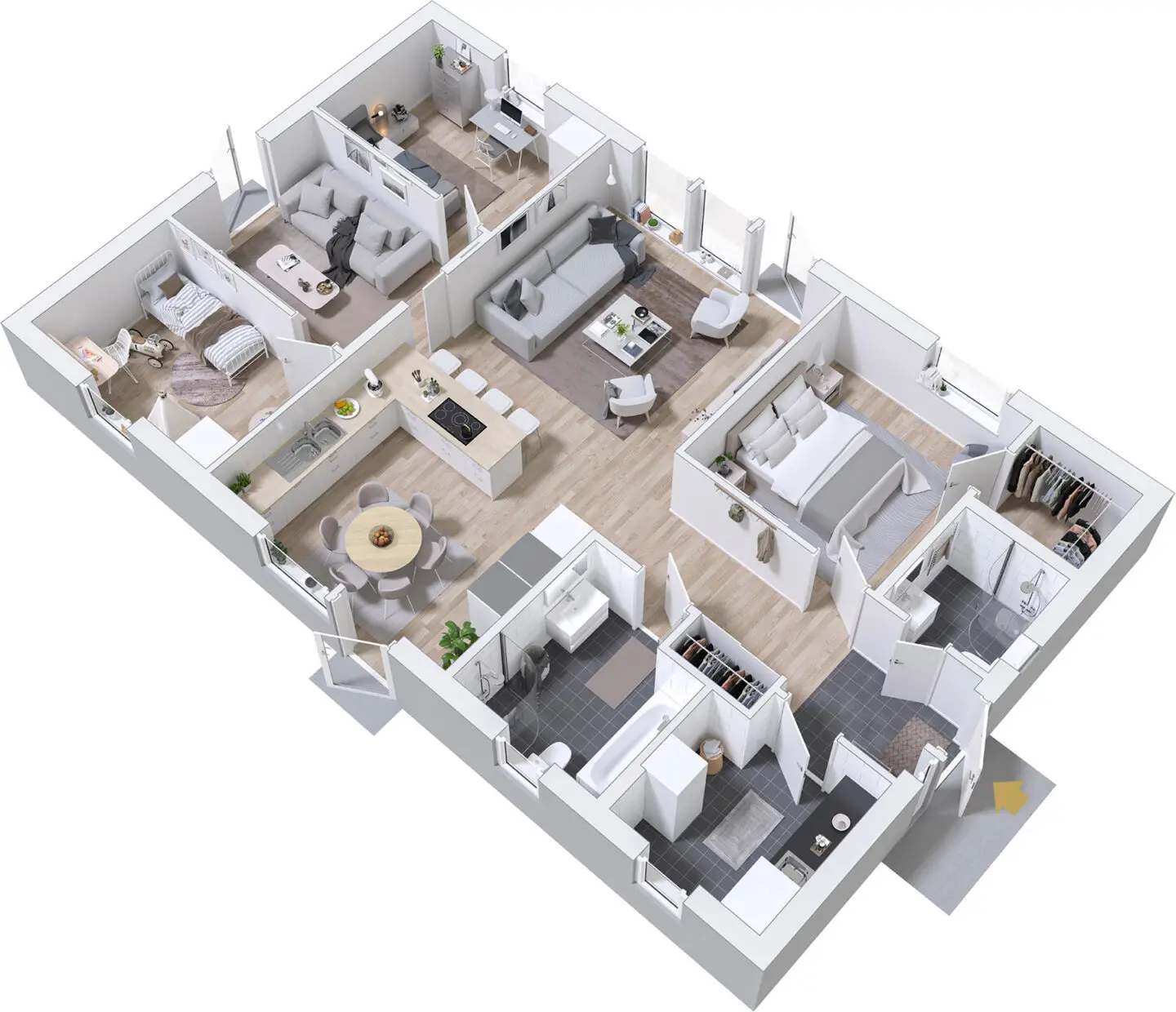 Планировка проекта Шведский - 1