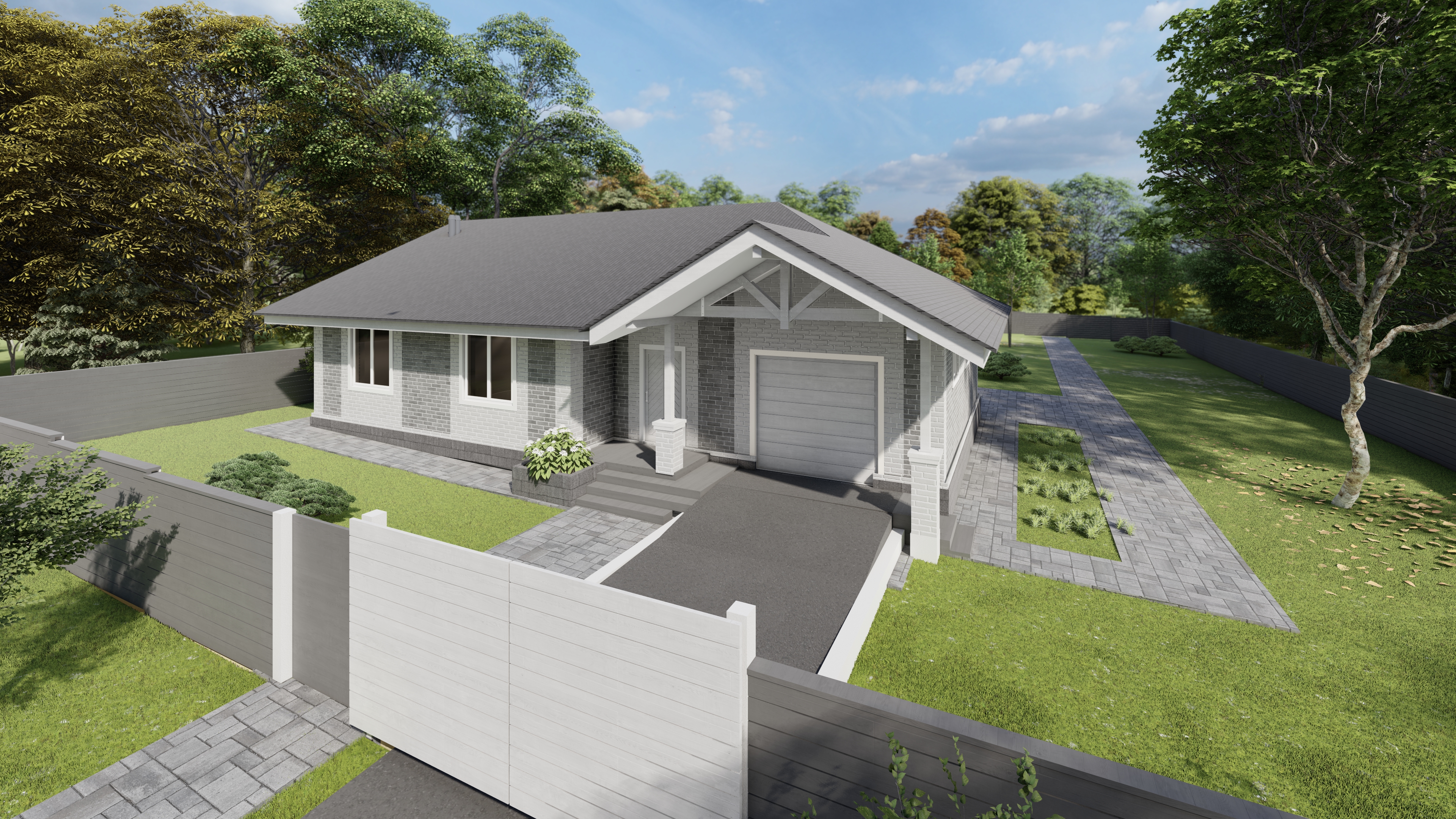 Проект Дом с гаражом 151 кв.м., изображение-4