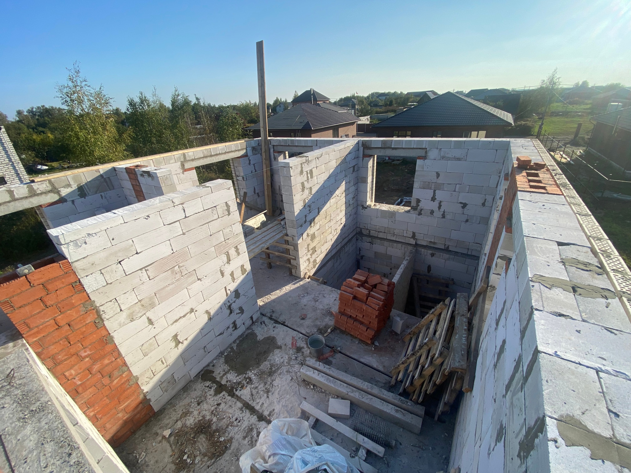 Стены из газобетона 