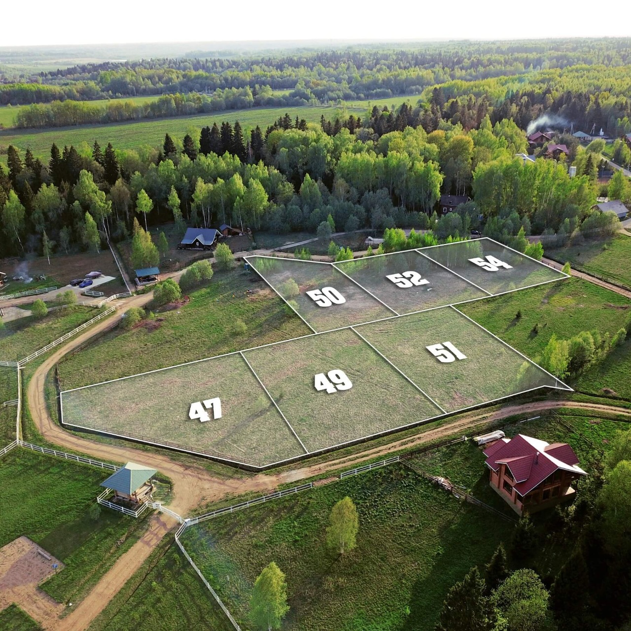 Услуги по подбору земельных участков и домов 