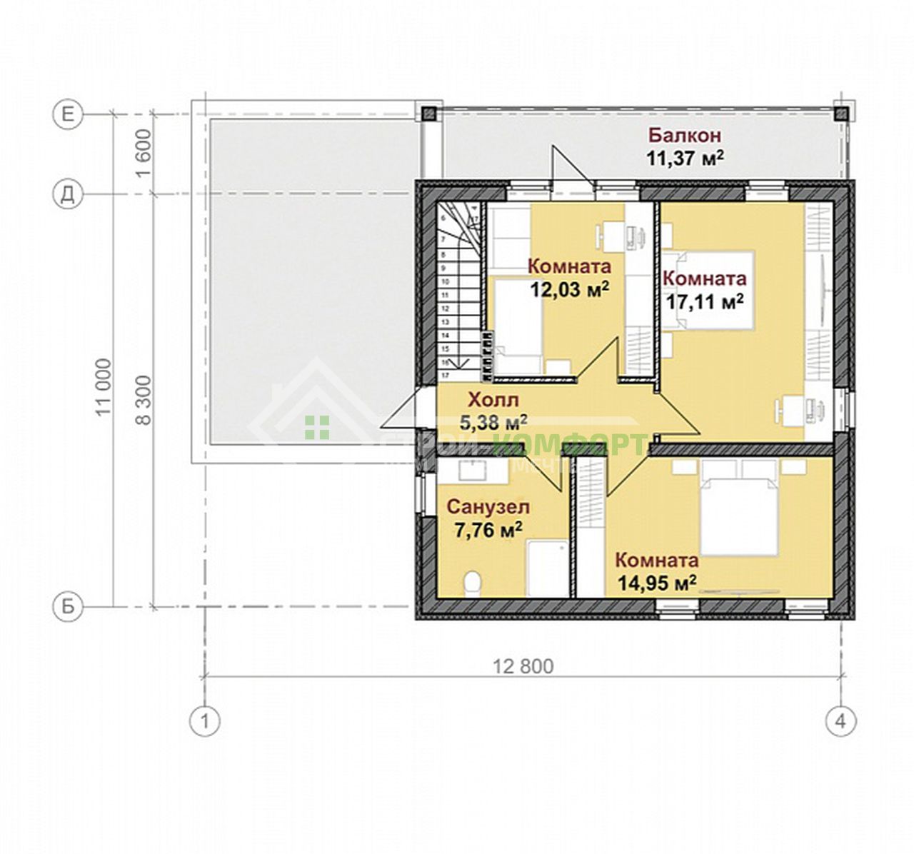 Планировка проекта Ц-52-64