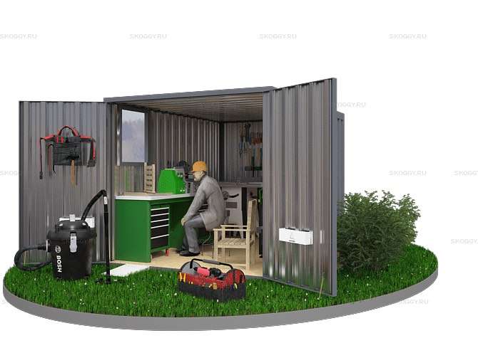 Проект Контейнер для хранения с окном Проект Контейнер для хранения с окном