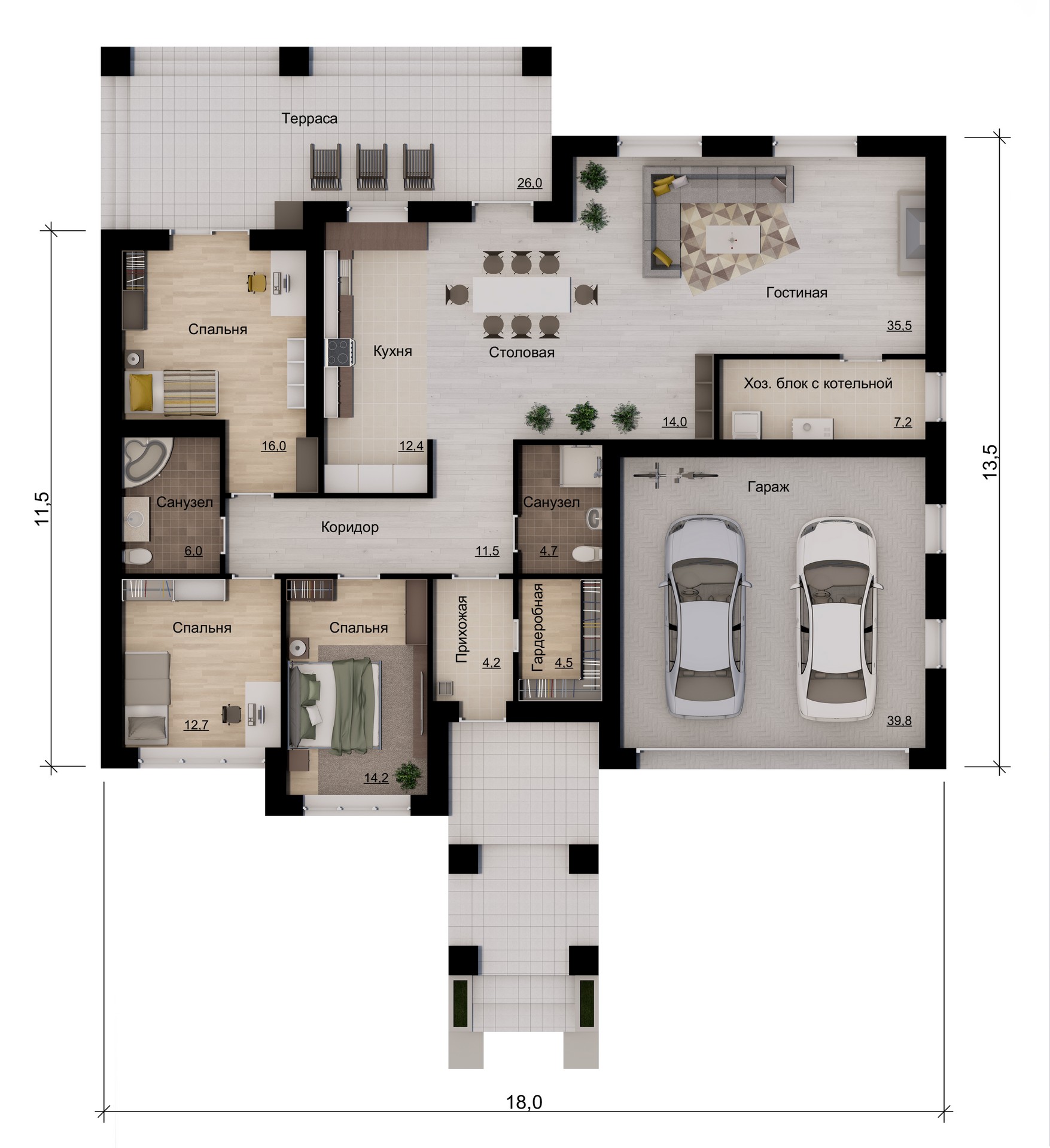 Планировка проекта S 142,9-1 Планировка проекта S 142,9-1