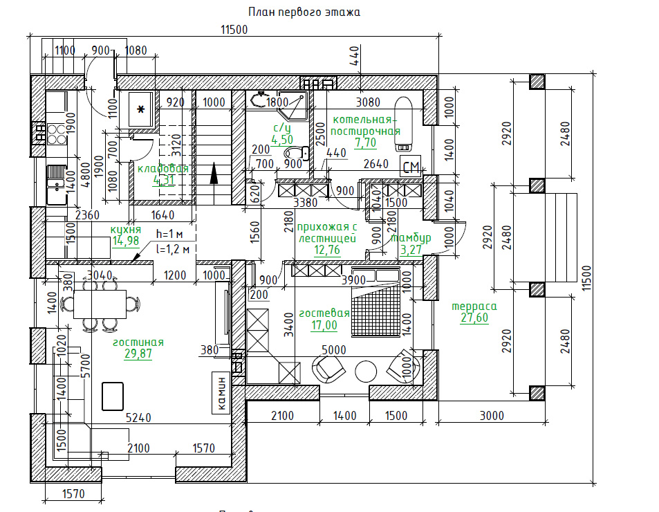 Планировка проекта Проект дома "Добрунь 185" Планировка проекта Проект дома "Добрунь 185"