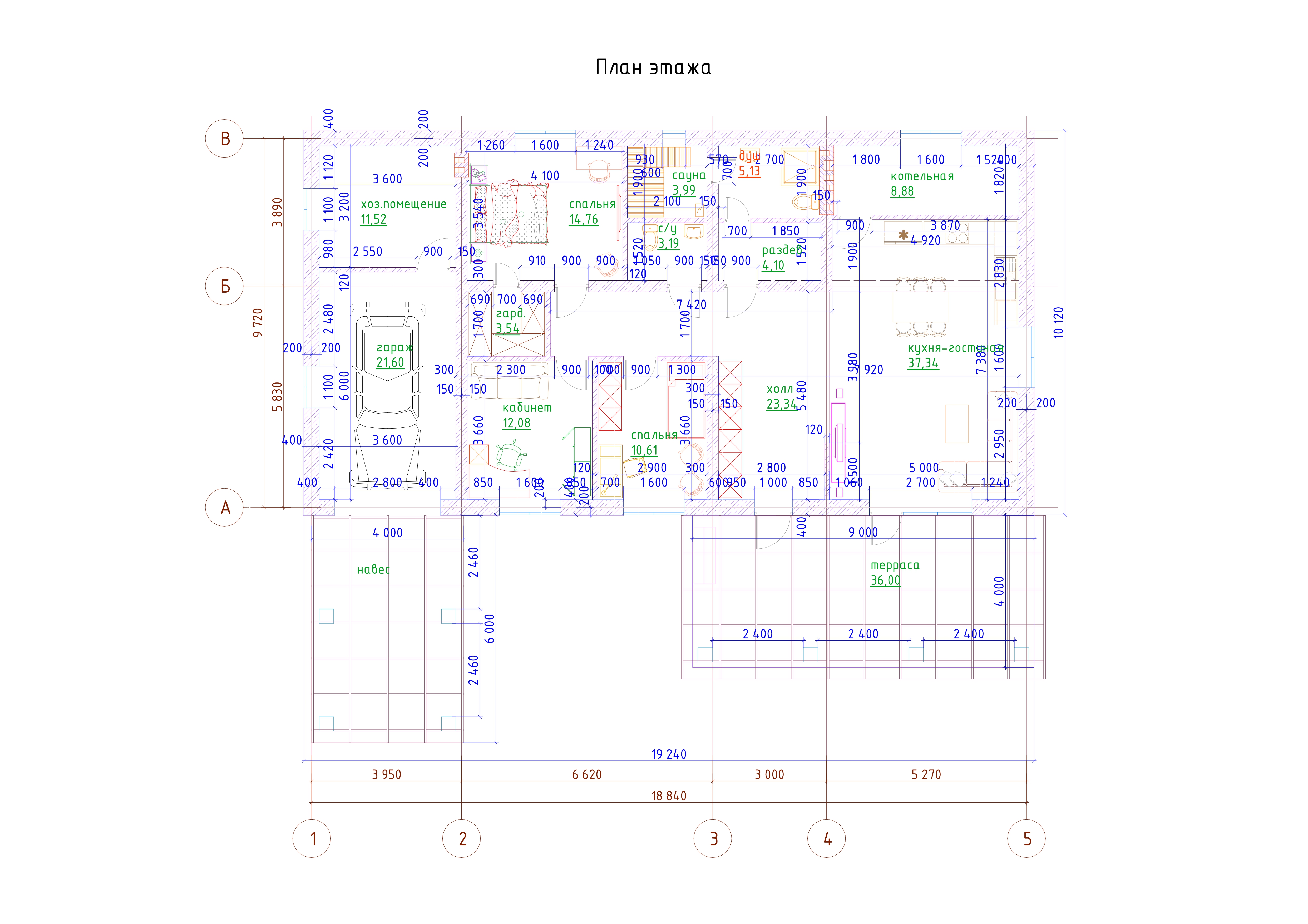 Планировка проекта Дом 170 кв.м.