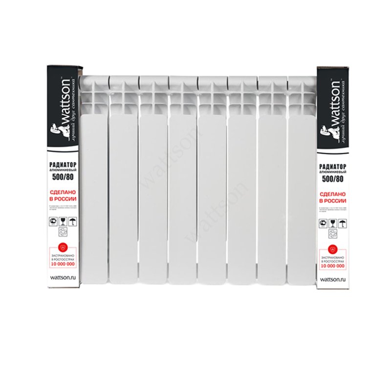 Радиатор алюминиевый WATTSON AL 500/80-10 секций