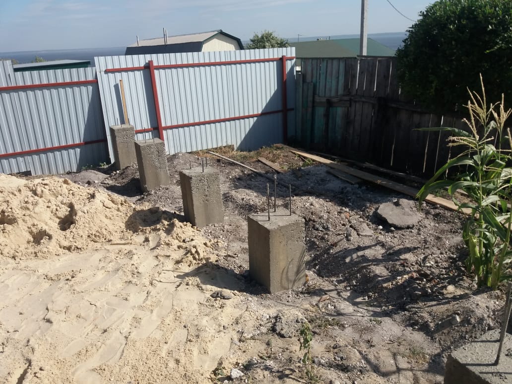 Выполнение фундамента