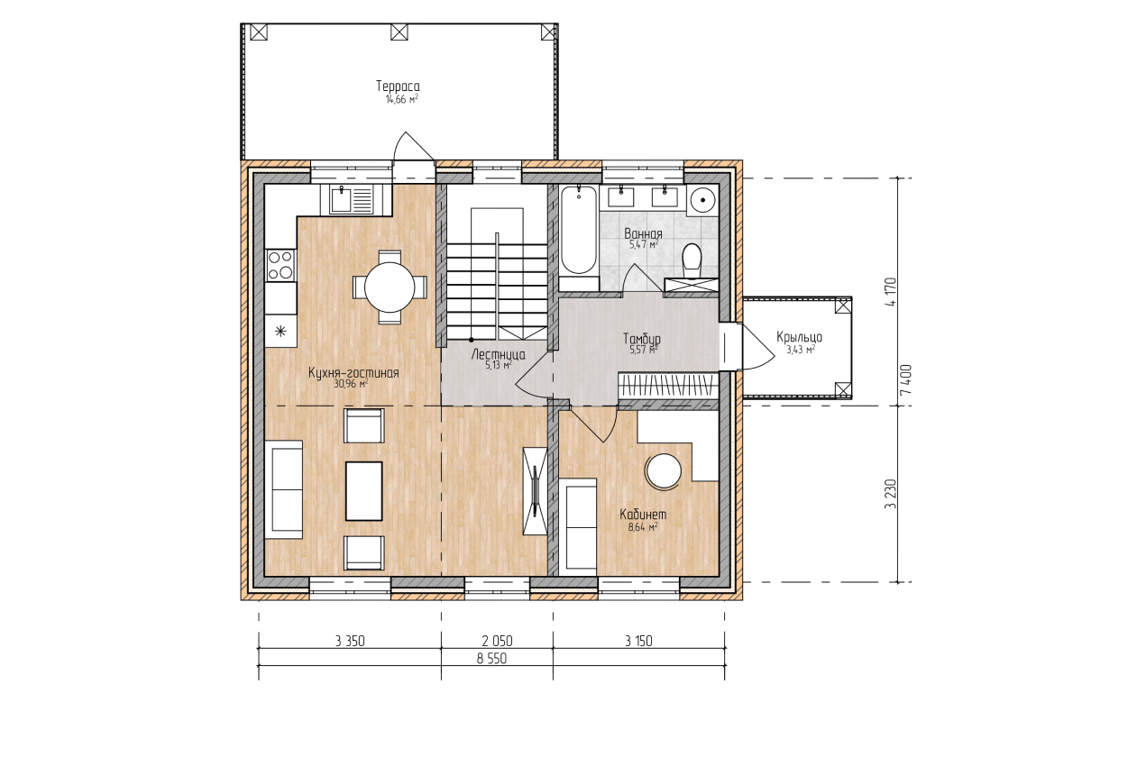 Планировка проекта КД-120-ГБ Планировка проекта КД-120-ГБ