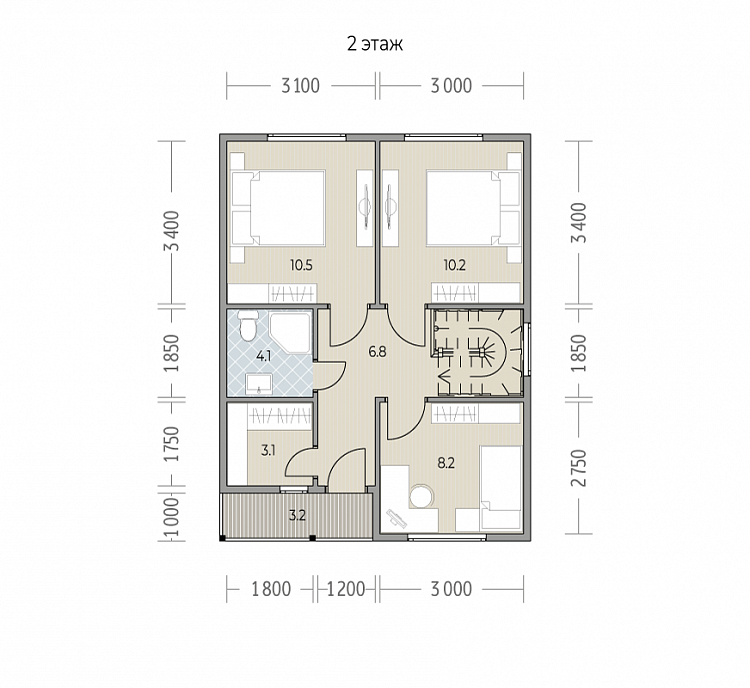 Планировка проекта Варяг М1, изображение-4 Планировка проекта Варяг М1, изображение-4