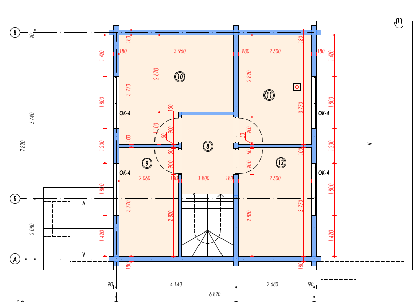 Планировка проекта Гостевой дом, изображение-2