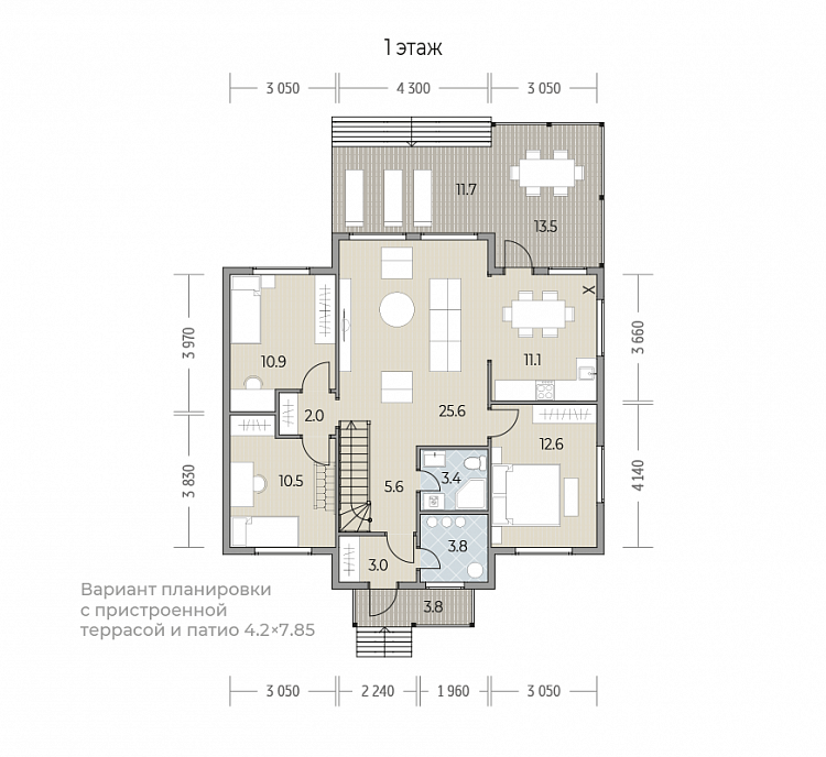 Планировка проекта Традиция 11, изображение-2 Планировка проекта Традиция 11, изображение-2