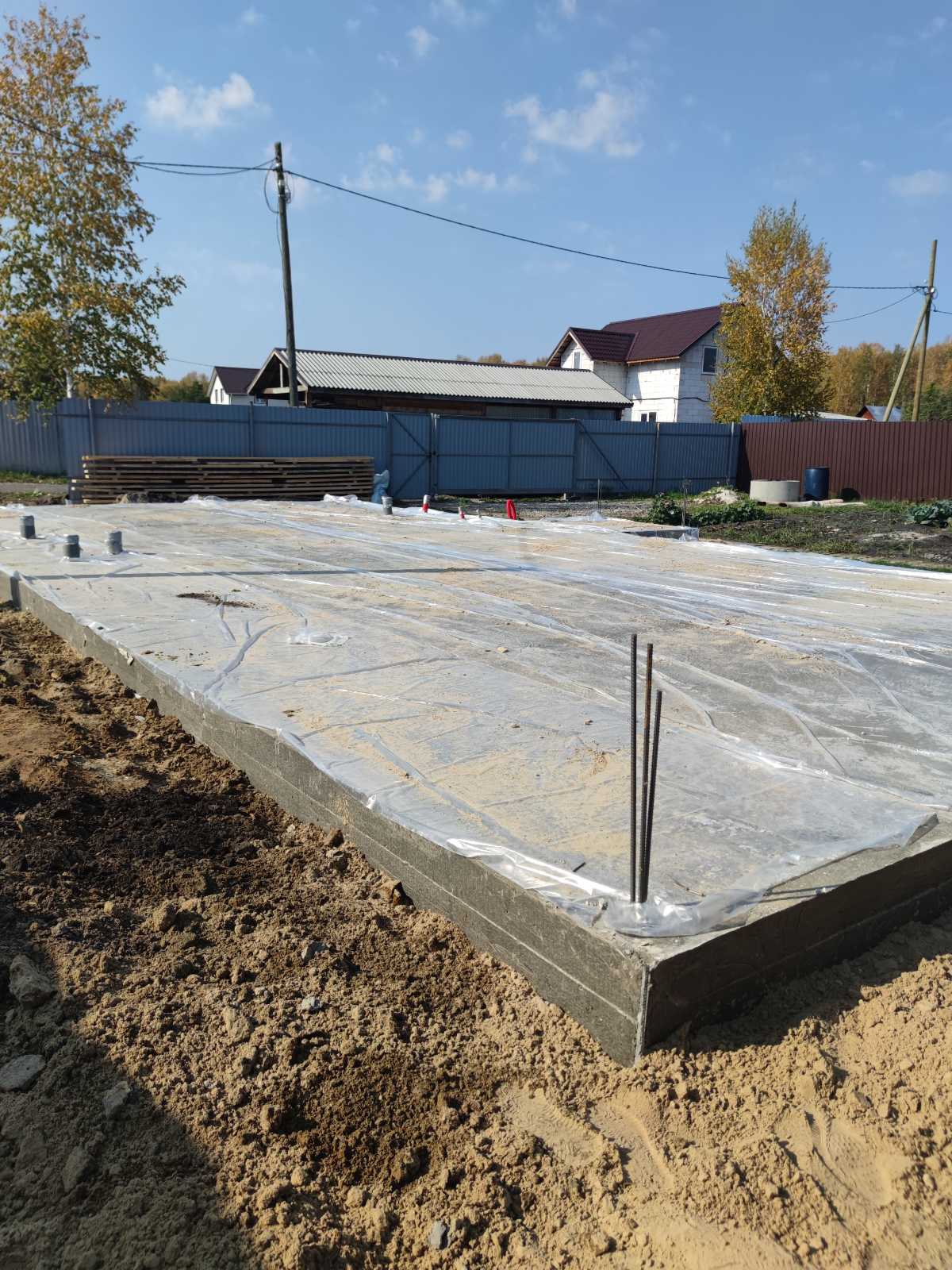 Строительство фундамента