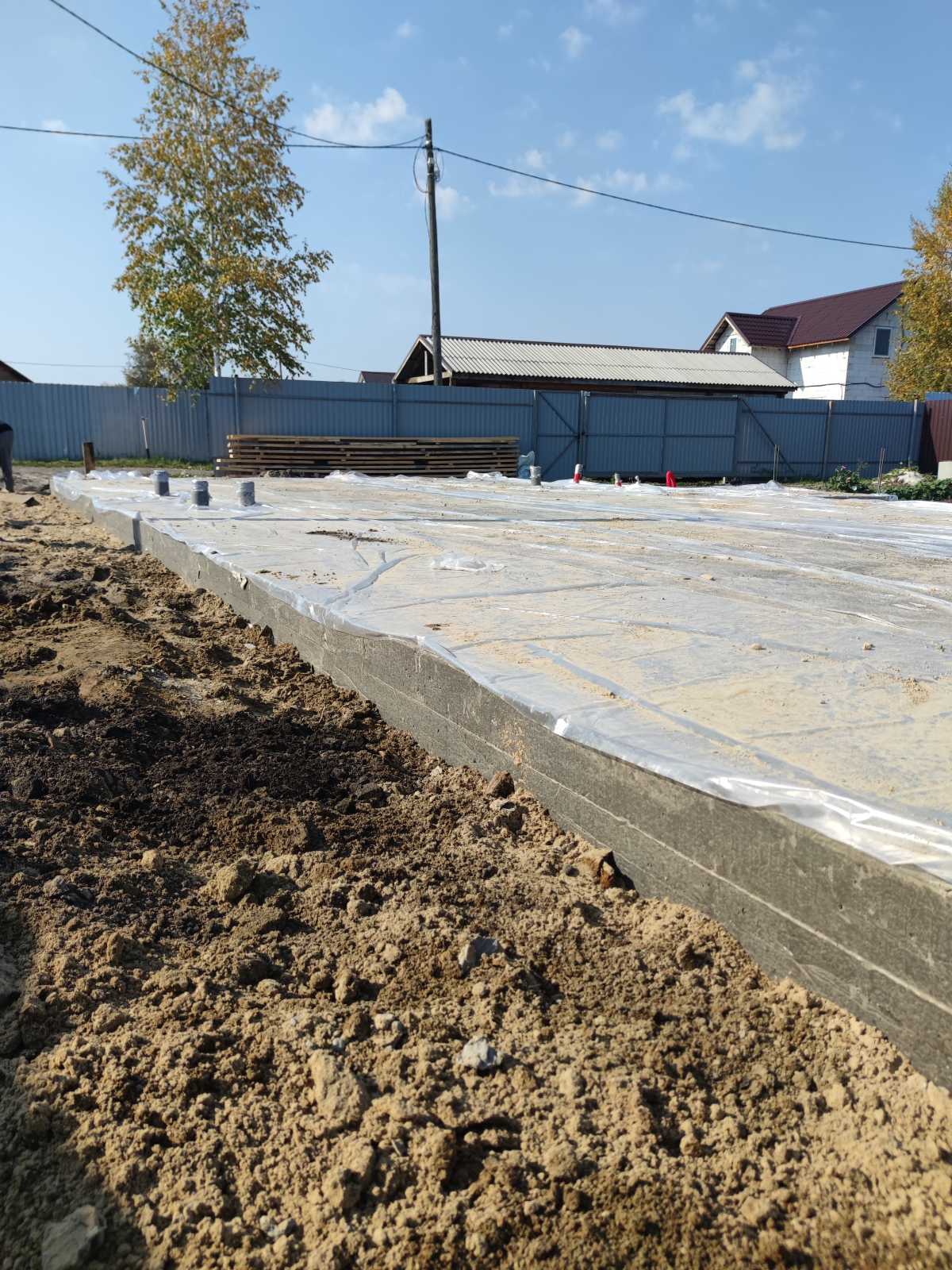 Строительство фундамента