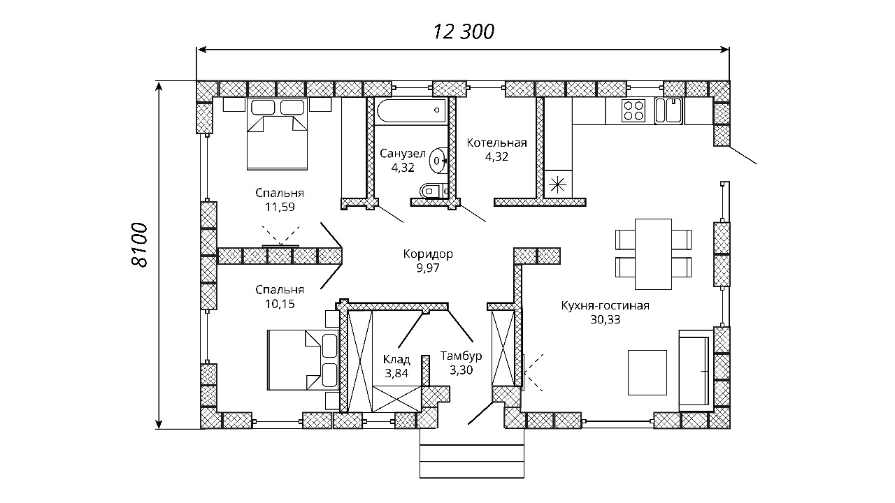 Планировка проекта Д-78