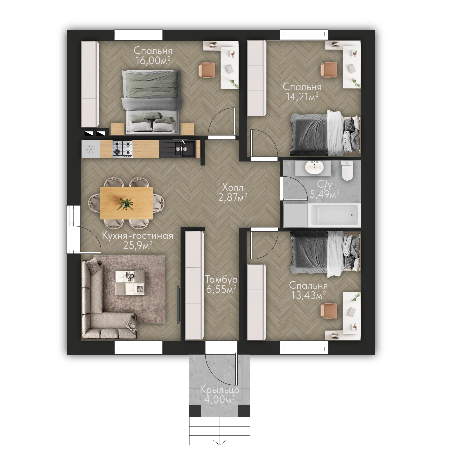 Планировка проекта Черника на Заре