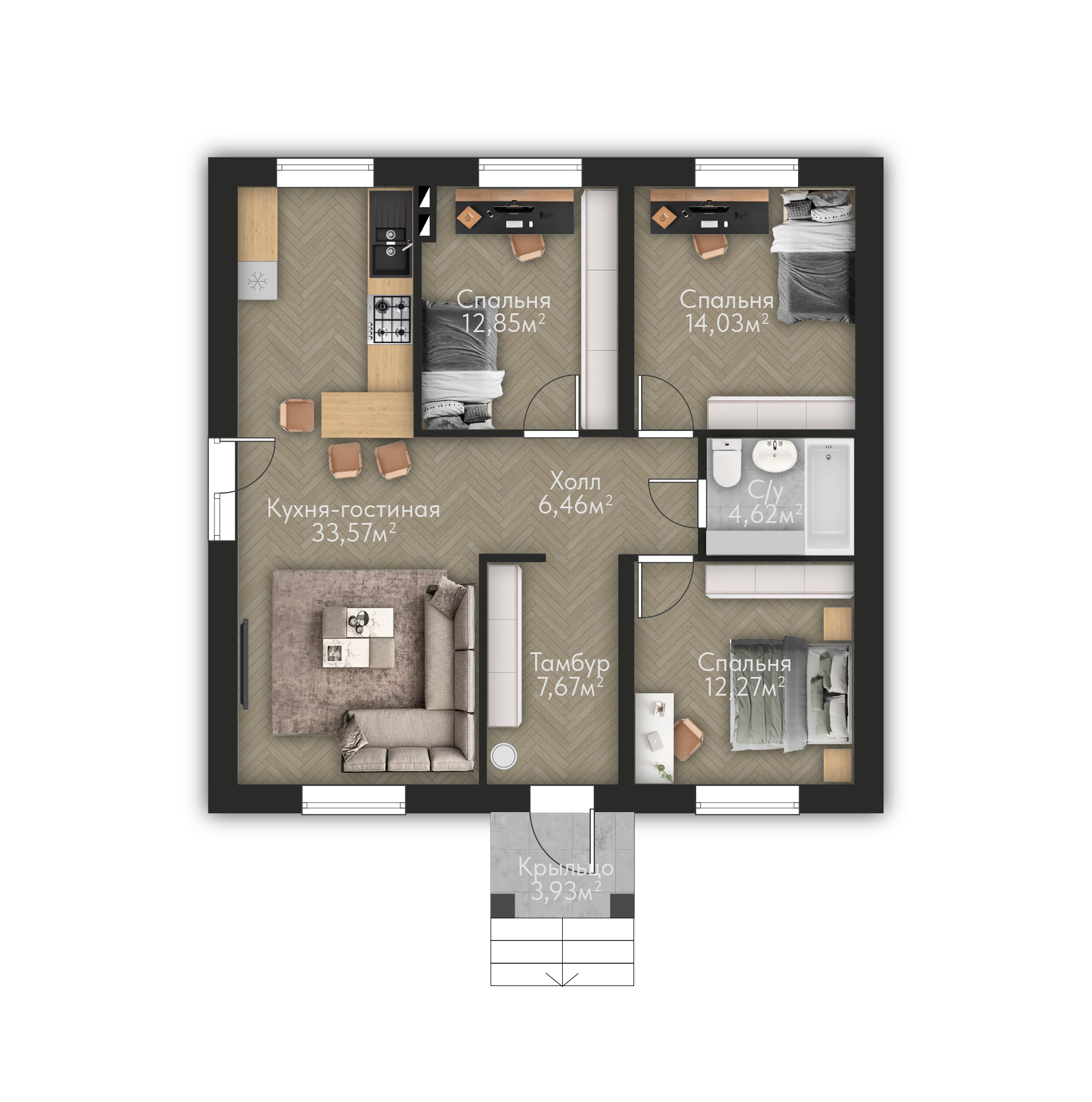 Планировка проекта Жемчужная Ежевика