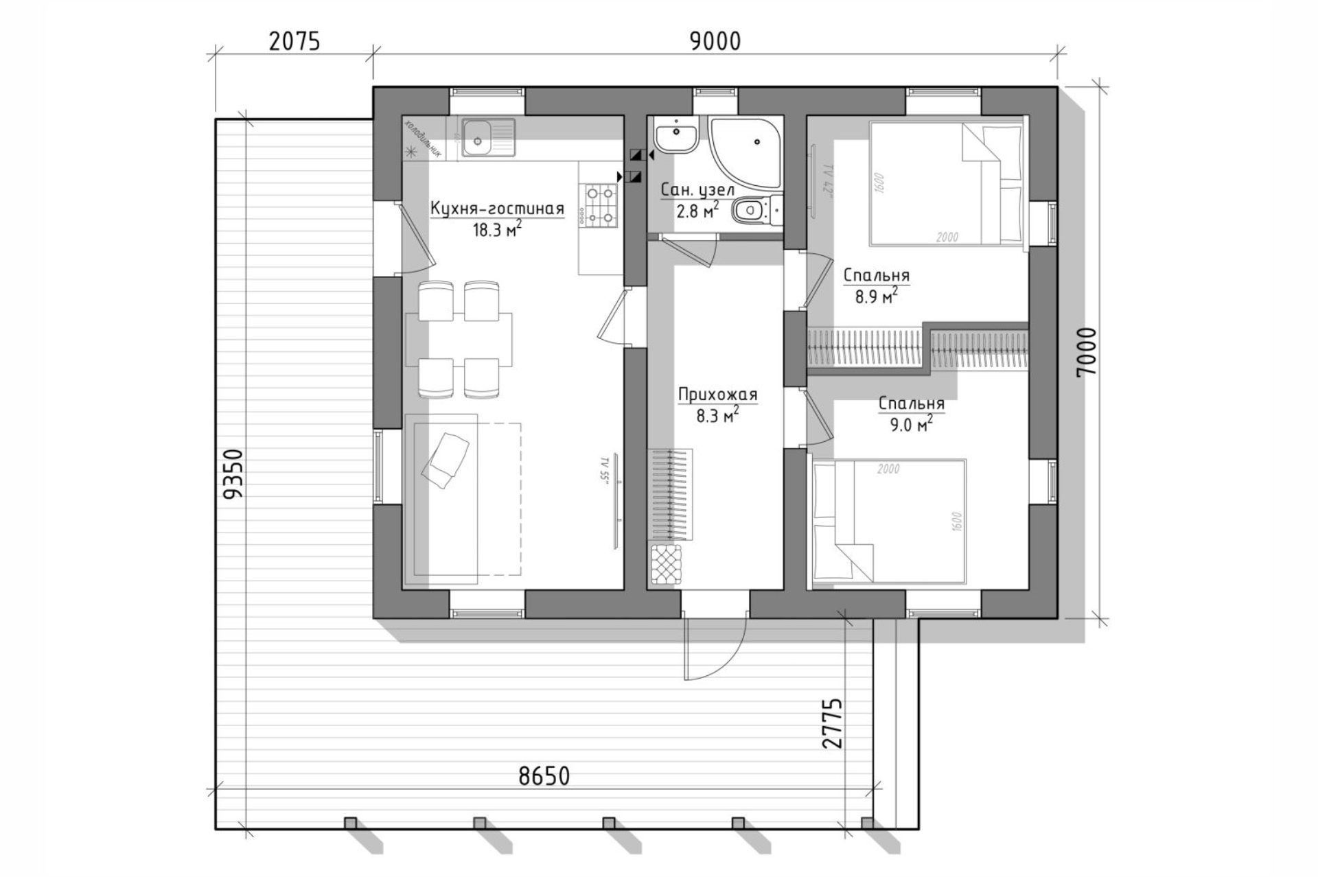 Планировка проекта Ретикон