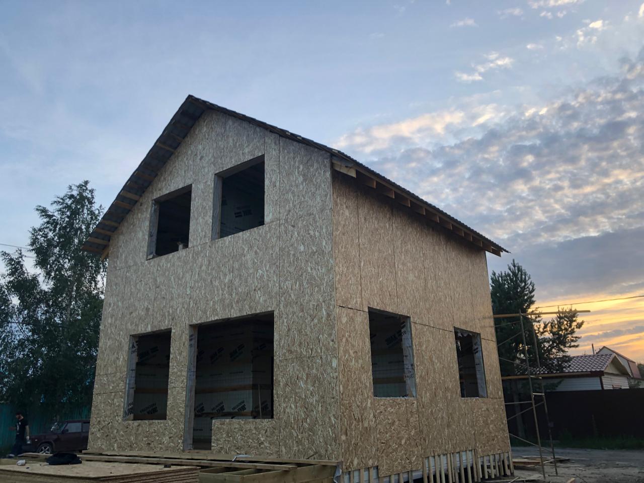 Возведение стен, установка готового домокомплекта