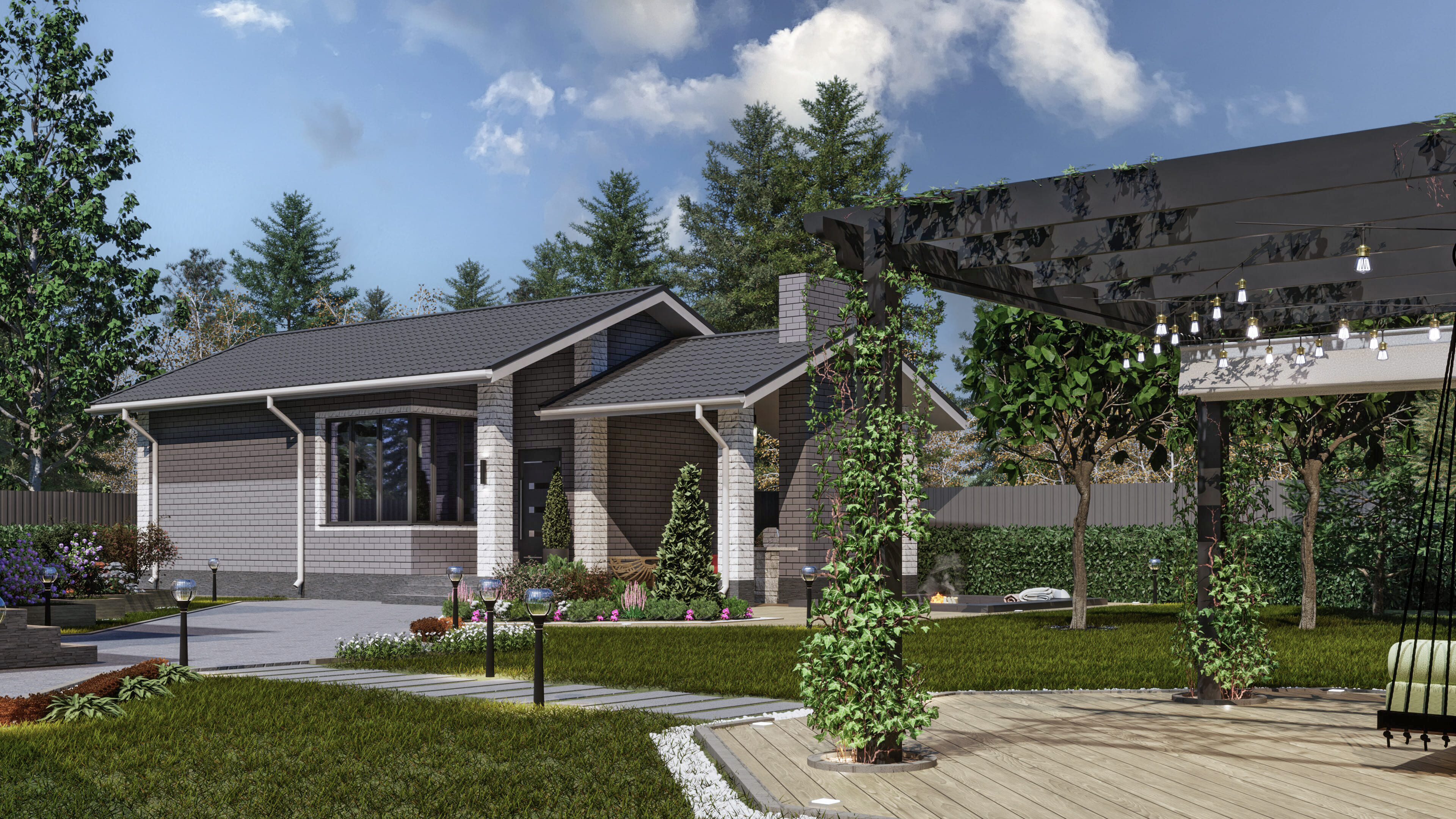 ландшафтный дизайн земельного участка