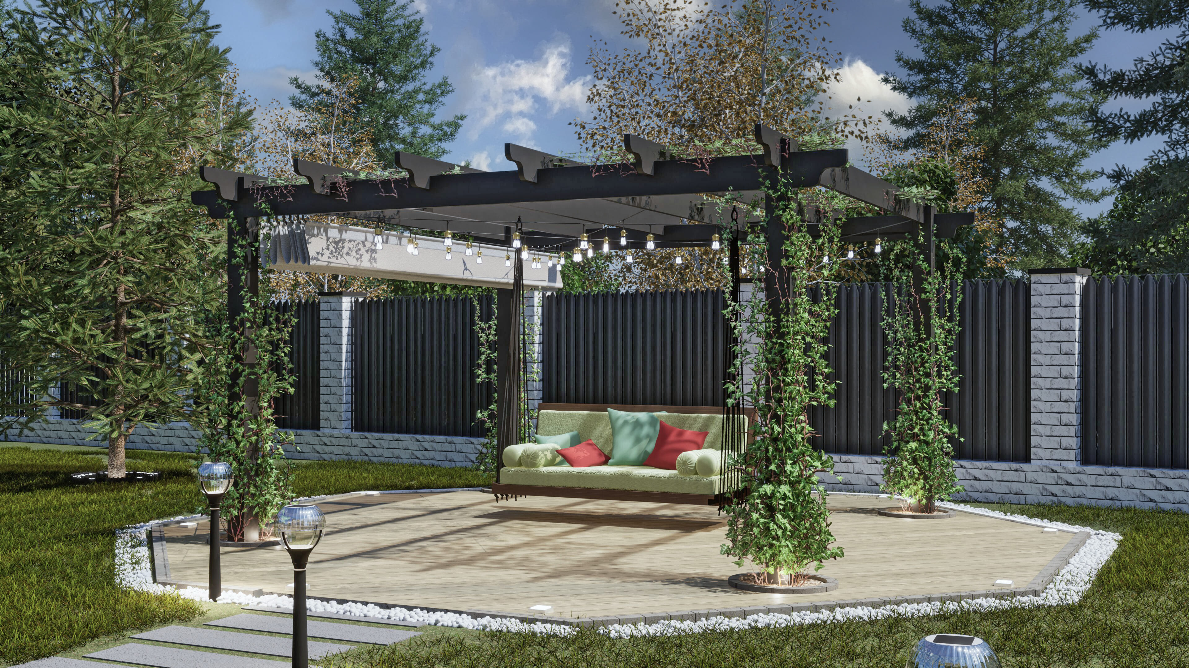 ландшафтный дизайн земельного участка