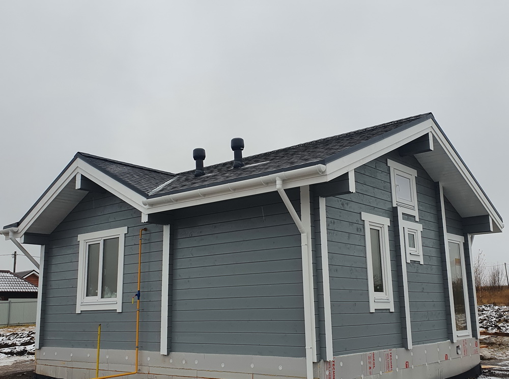 Строительство домов из клееного бруса и газобетона