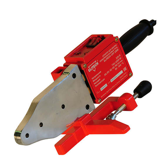 Аппарат Elitech СПТ 1500 для сварки п/п труб комплект (6 комплектов насадок, ножницы, станина, винт)