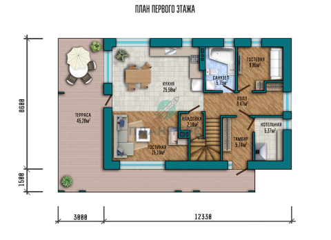 Планировка проекта 058-163-2 Планировка проекта 058-163-2