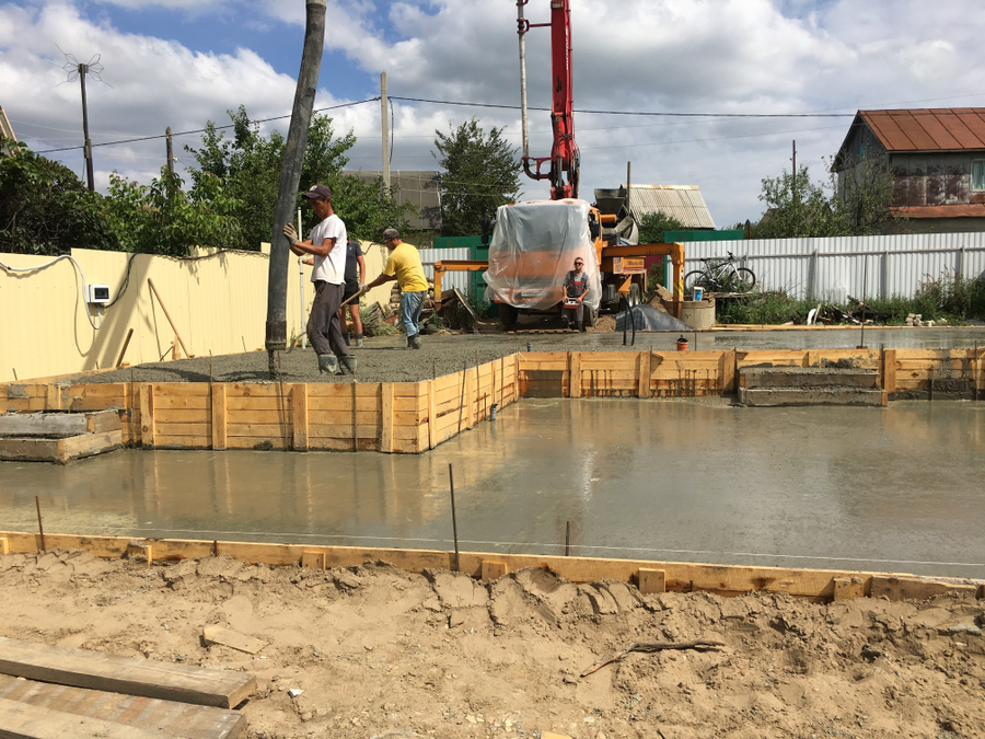 Строительство фундамента