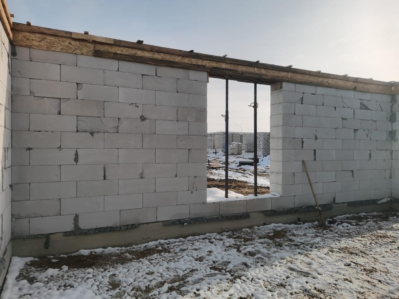 Кладка внешних и внутренних стен 