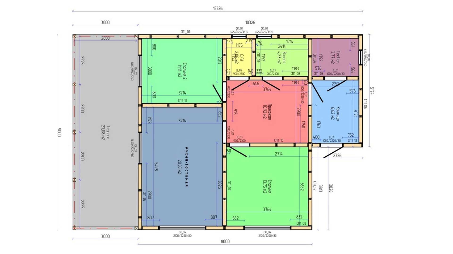 Планировка проекта П №8 Планировка проекта П №8
