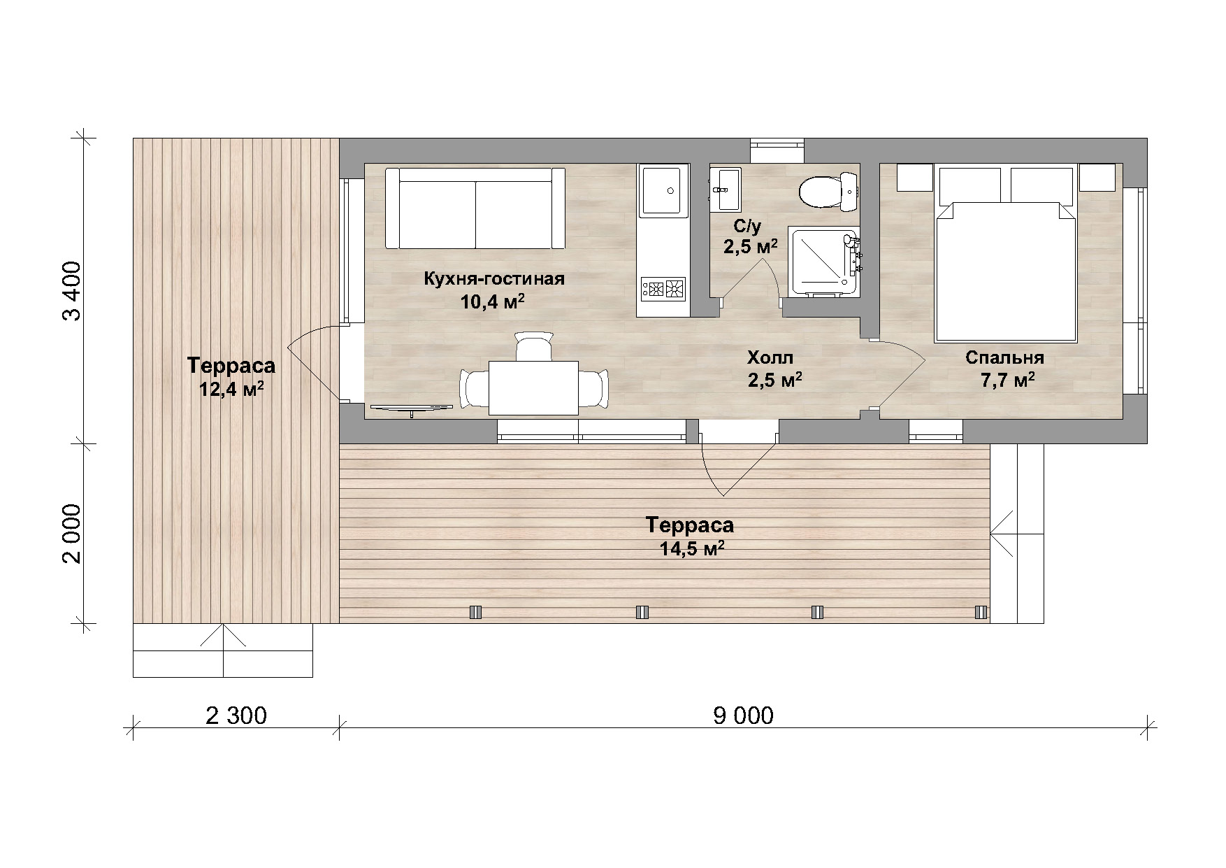 Планировка проекта Cube 50 Планировка проекта Cube 50