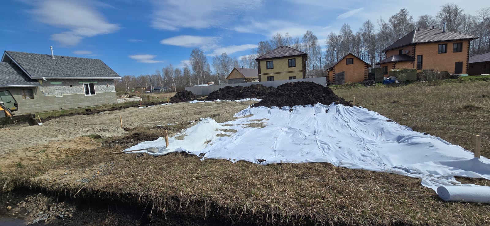 Подготовка участка к строительству жилого дома