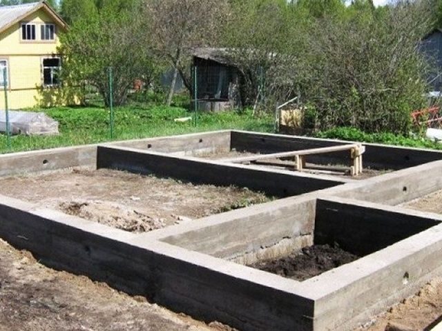 Устройство ленточного фундамента.