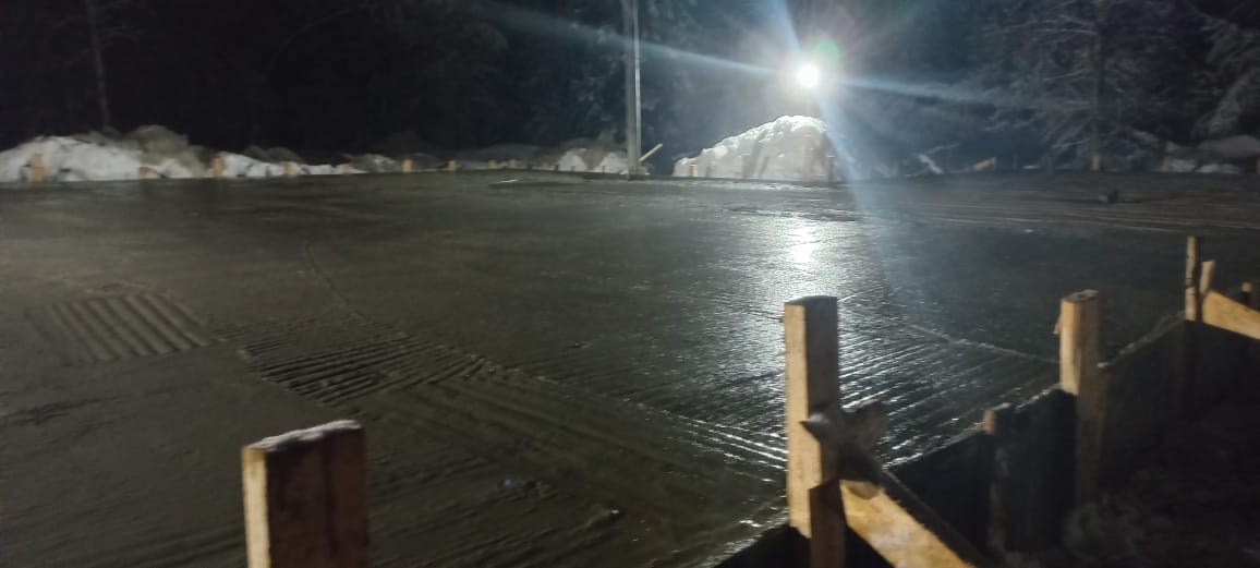 Монтаж фундамента 