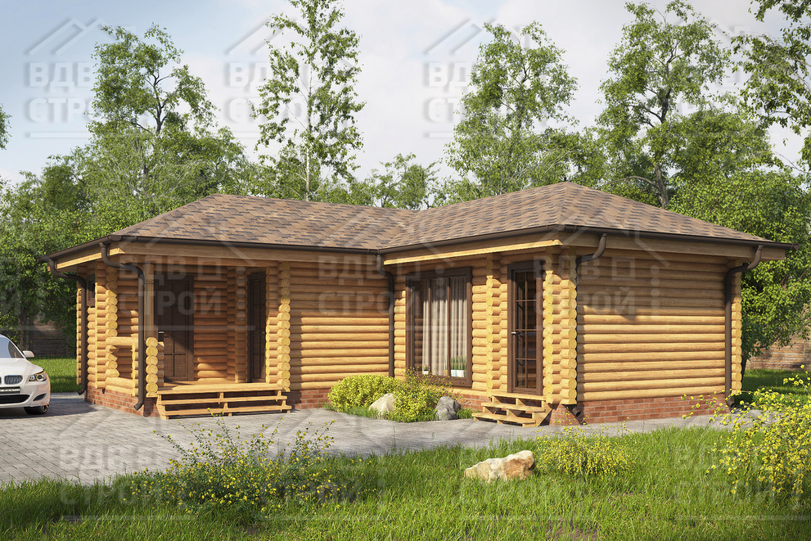 Баня Вятка 9х9м 